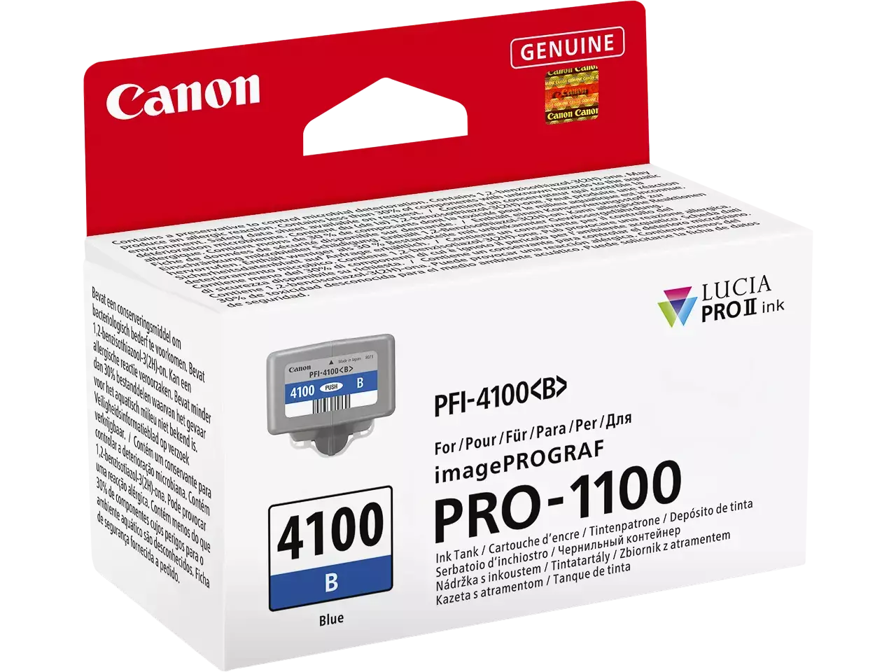 170008441204.webp 6786C001 CANON PFI4100B IPF Inkt blauw - Afbeelding 1