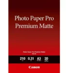 8657B006 CANON Premium Fotopapier A3 20 vel wit PM101 210gr mat