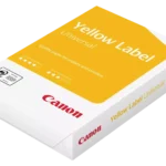 Canon Yellow Label Universal. Aanbevolen gebruik: Kopiëren/laser/inkjetafdrukken, Papier afmeting: A4 (210×297 mm), Vellen per pak: 500 vel, Voor Printer: Geen