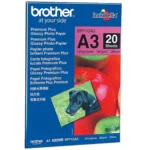 BP71GA3 BROTHER Premium Plus Fotopapier A3 (297x420mm) 20vel wit 260gr glossy