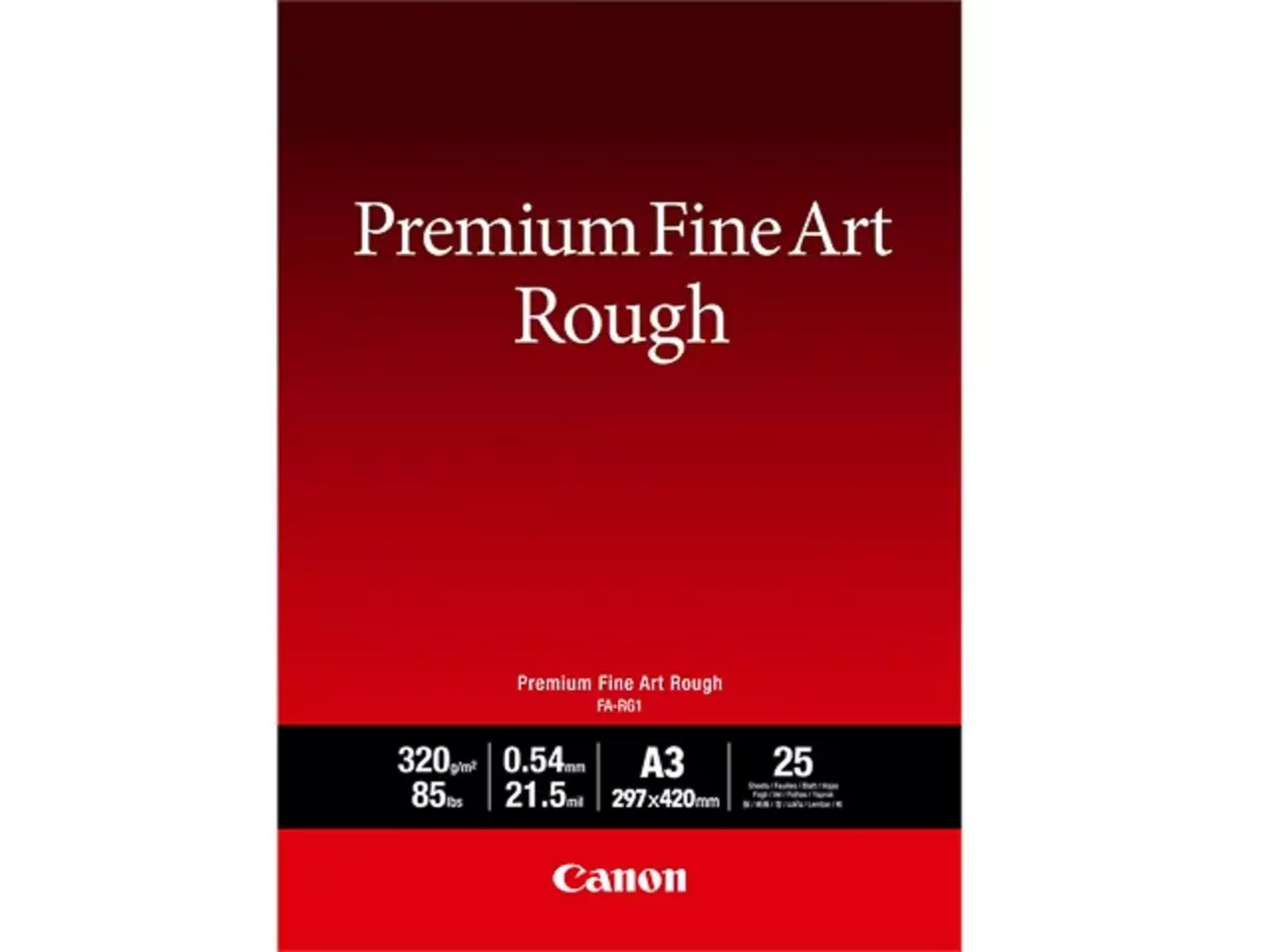 802008440138.webp 4562C003 CANON Fotopapier A3 (297x420mm) 25vel wit FA-RG1 320gr - Afbeelding 1