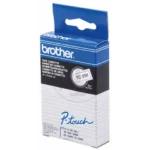 TC291 BROTHER PT Labeltape 9mm wit zwart 7,7 meter gelamineerd