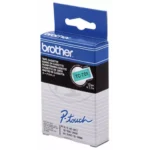 TC701 BROTHER PT Labeltape 12mm groen zwart 7,7 meter gelamineerd