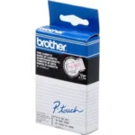 TC102 BROTHER PT Labeltape 12mm helder rood 7,7 meter gelamineerd