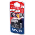 MK221SBZ BROTHER PT Labeltape 9mm wit zwart 4 meter niet gelamineerd
