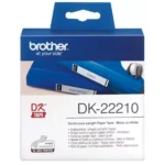 DK22210 BROTHER QL550 Etiketrol 29mm wit zwart 30,48 meter permanent