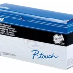TC101A BROTHER PT Labeltape (10) 12mm helder zwart 10x7,7 meter gelamineerd