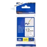 TZEFX231 BROTHER PT Labeltape 12mm wit zwart 8 meter gelamineerd