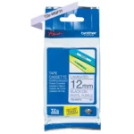 TZEMQF31 BROTHER PT Labeltape 12mm zwart lila 4 meter gelamineerd