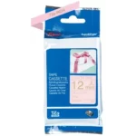 TZERE34 BROTHER PT Labeltape 12mm goud roze 4 meter niet-klevend textiel