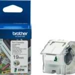 CZ1003 BROTHER PT Etiketrol 19mm wit kleurig 5 meter permanent ZINK papier