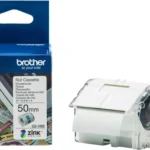 CZ1005 BROTHER PT Etiketrol 50mm wit kleurig 5 meter permanent ZINK papier