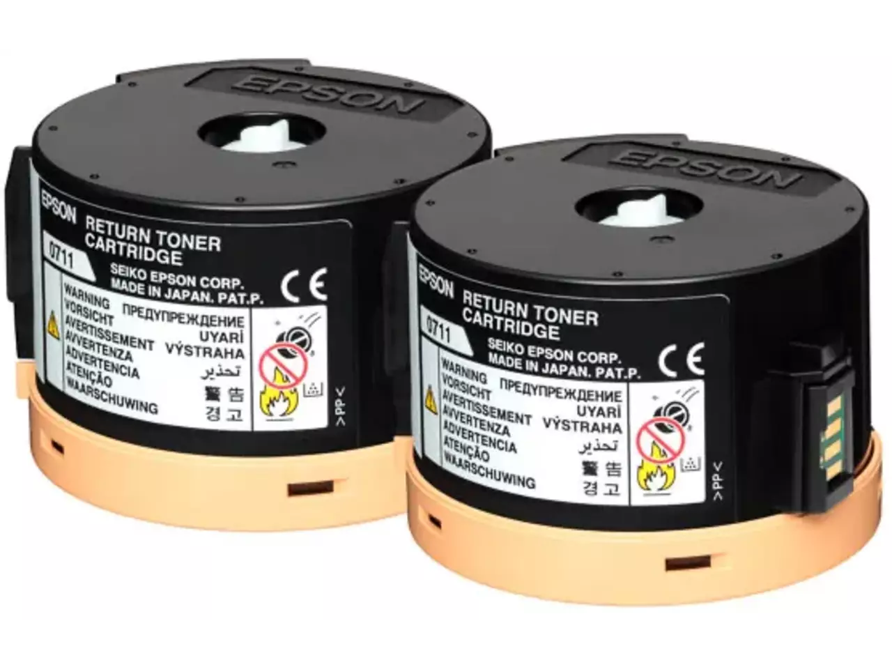 120015440231.webp C13S050711 EPSON AL Toner (2) zwart HC return 2x2500pagina's - Afbeelding 1