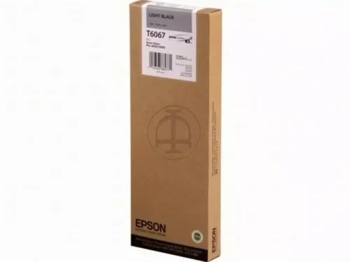 De Epson inktpatroon Light Black T606700 220 ml is een originele pigmentinktcartridge voor scherpe, professionele zwarttinten. Geschikt voor meerdere Epson