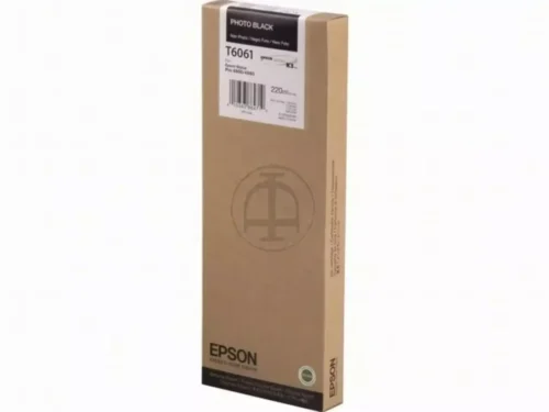 De Epson inktpatroon Photo Black T606100 van 220 ml levert diepe, scherpe zwarttinten dankzij pigmentgebaseerde inkt. Deze enkele verpakking is