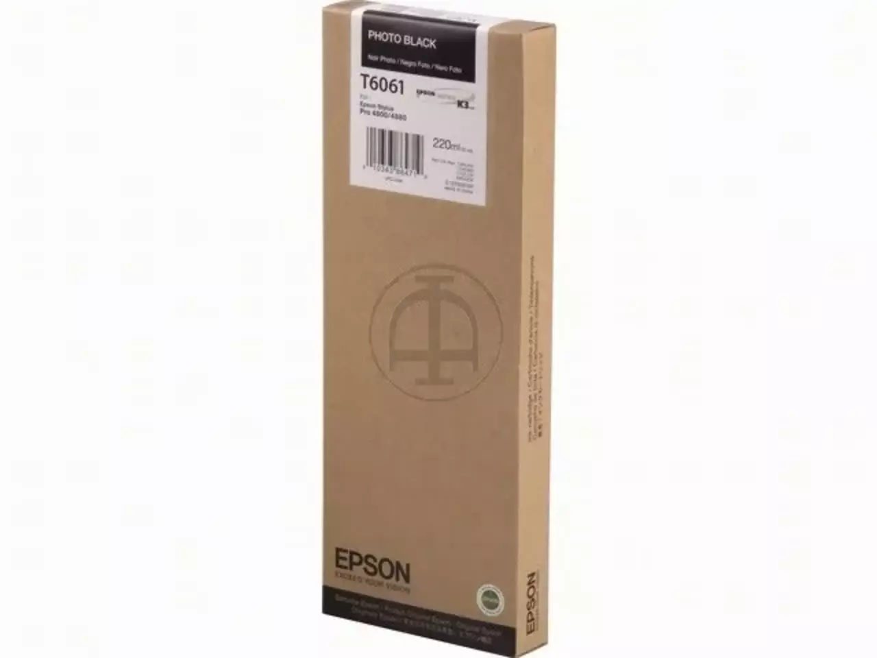 170015440388.webp C13T606100 EPSON T6061 ST PRO Inkt foto zwart HC 220ml - Afbeelding 1