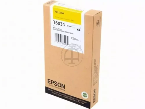 De Epson inktpatroon Yellow T603400 220 ml levert heldere, pigmentgebaseerde gele afdrukken en is ideaal voor nauwkeurige kleurresultaten. Deze enkelverpakking
