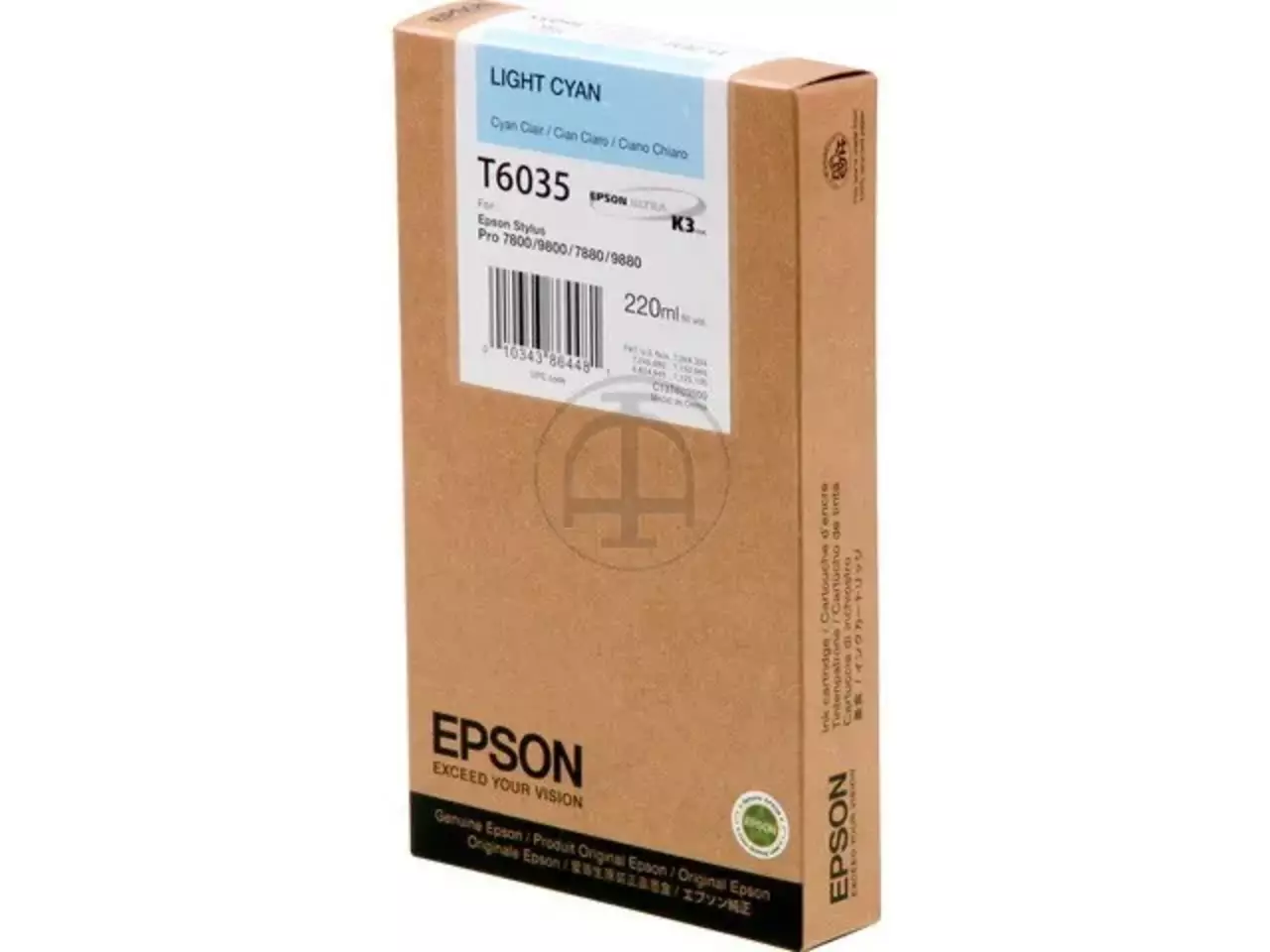 170015440417.webp C13T603500 EPSON T6035 ST PRO Inkt lichtcyaan HC 220ml - Afbeelding 1