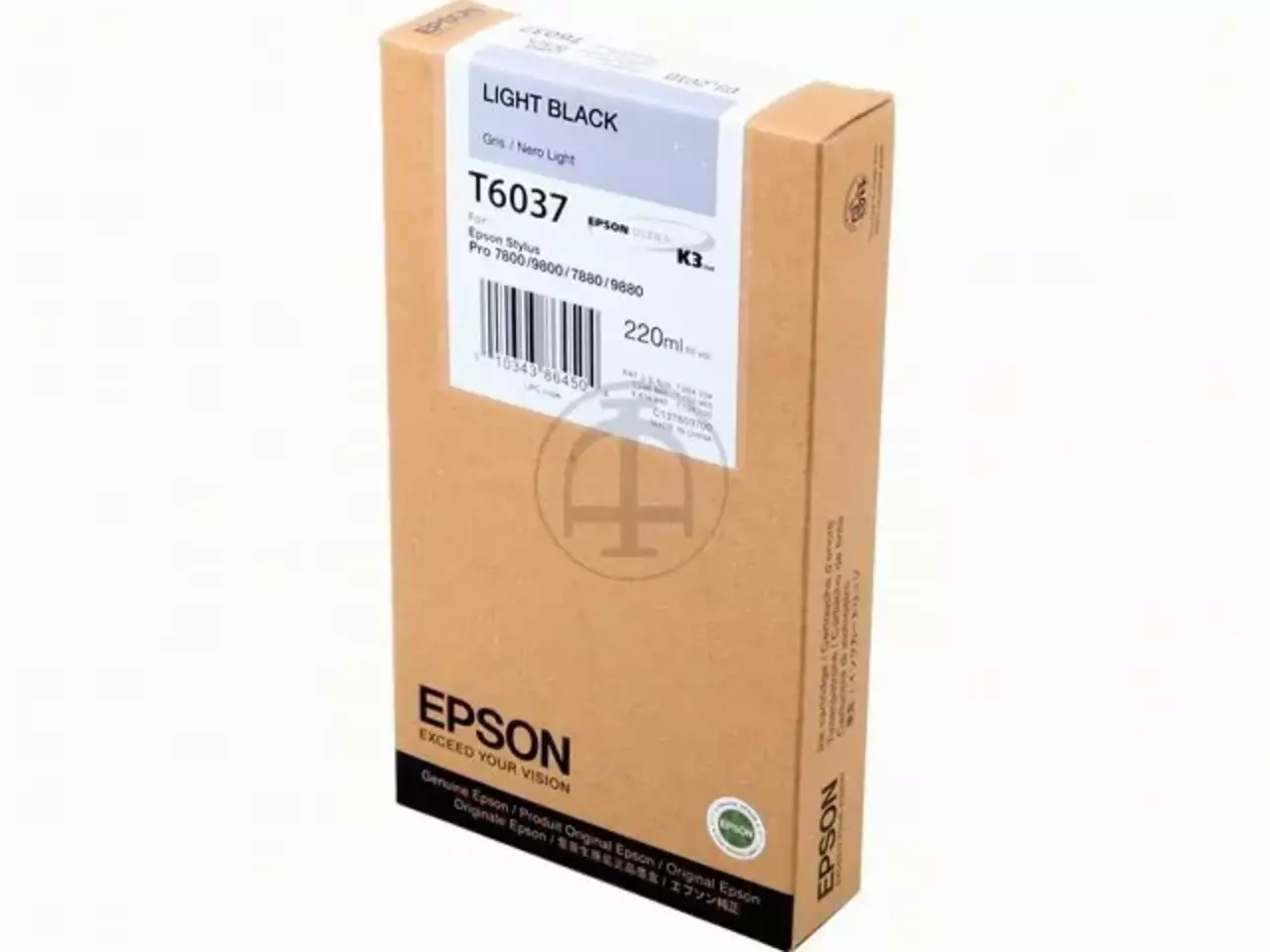 170015440419.webp C13T603700 EPSON T6037 ST PRO Inkt lichtzwart HC 220ml - Afbeelding 1