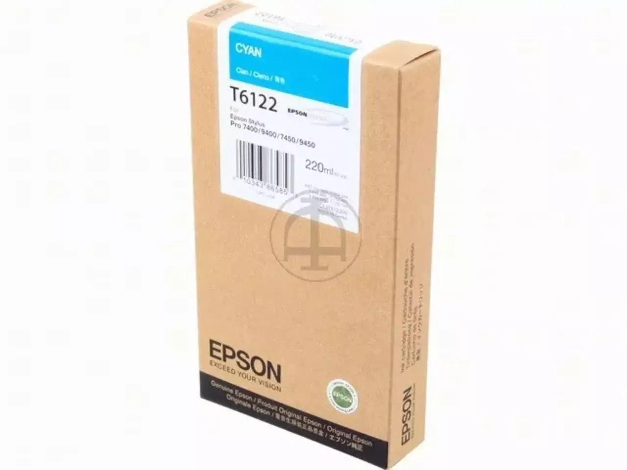 170015440442.webp C13T612200 EPSON T6122 ST PRO Inkt cyaan HC 220ml - Afbeelding 1