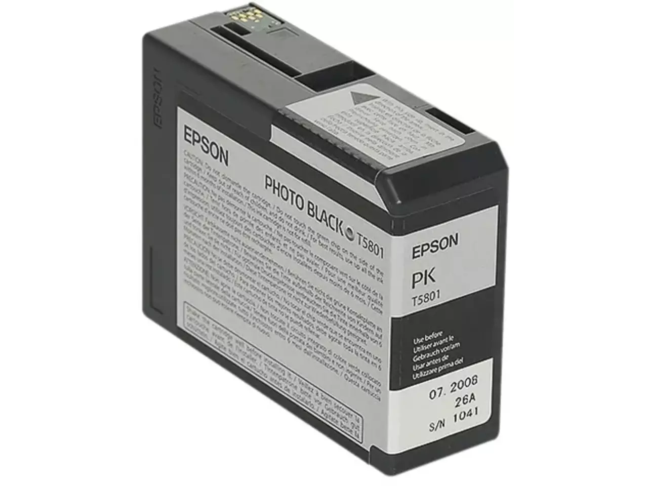 170015440475.webp C13T580100 EPSON T5801 ST PRO Foto-inkt foto zwart 80ml - Afbeelding 1