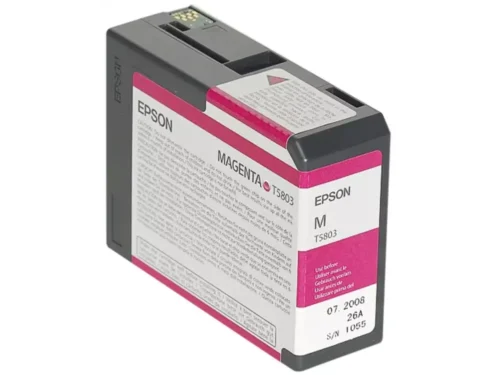 De Epson inktpatroon Magenta T580300 levert heldere, duurzame magenta-afdrukken dankzij pigmentinkt en een inhoud van 80 ml. Deze losse cartridge