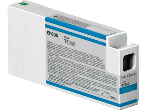 De Epson inktpatroon Cyan T596200 UltraChrome HDR 350 ml levert heldere, consistente cyaanprints voor professionele resultaten. Deze enkele verpakking van