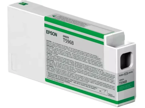 De Epson inktpatroon Green T596B00 UltraChrome HDR van 350 ml levert levendige groentinten met pigmentinkt voor professionele printresultaten. Deze enkele
