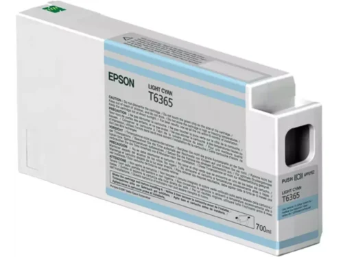 De Epson inktpatroon Light Cyan T636500 UltraChrome HDR 700 ml levert heldere, duurzame afdrukken met pigmentinkt van hoge kwaliteit. Deze