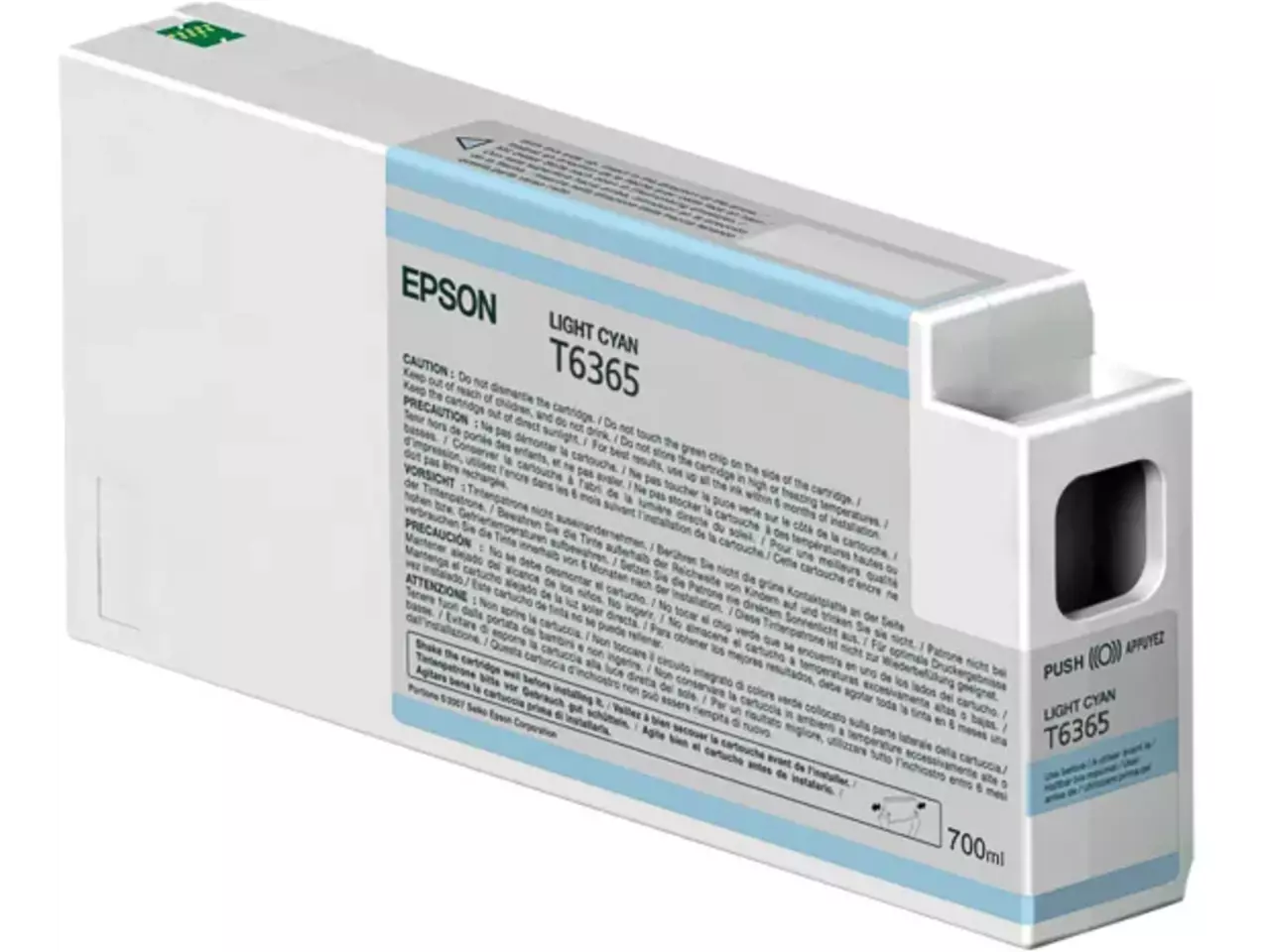170015440602.webp C13T636500 EPSON ST PRO Inkt lichtcyaan 700ml - Afbeelding 1