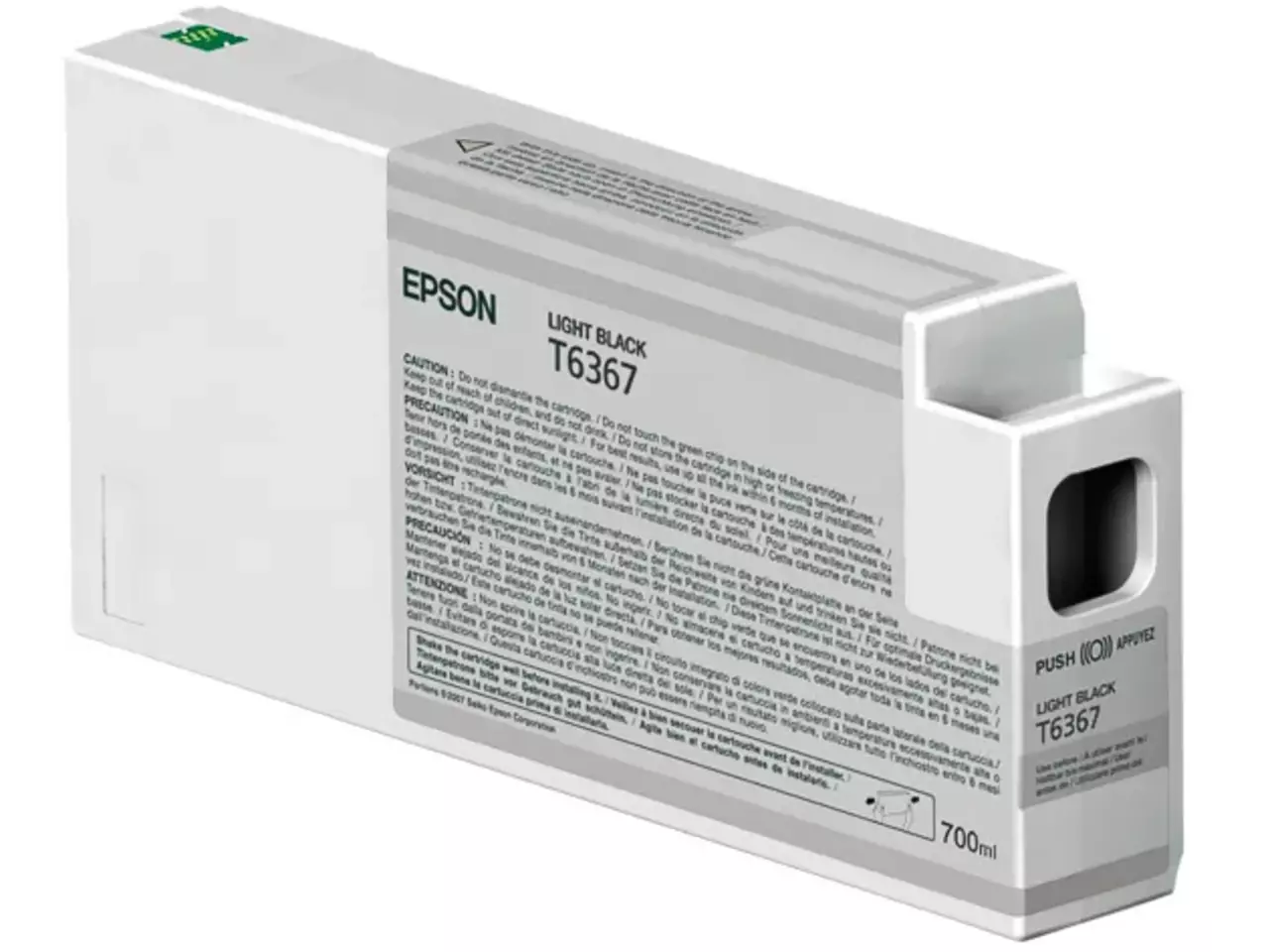 170015440604.webp C13T636700 EPSON ST PRO Inkt lichtzwart vivid 700ml - Afbeelding 1