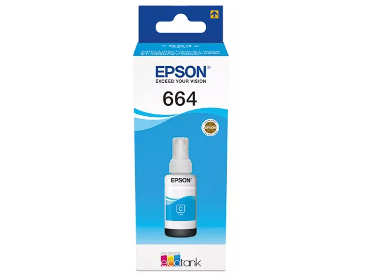 170015440970.webp C13T664240 EPSON ET664 EcoTank Inkt cyaan 6500pagina's 70ml - Afbeelding 1