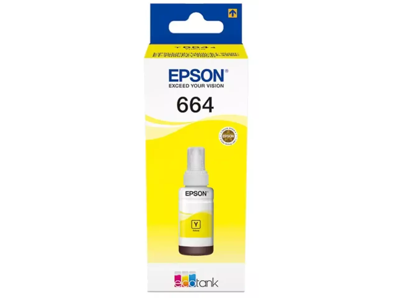170015440972.webp C13T664440 EPSON ET664 EcoTank Inkt geel 6500pagina's 70ml - Afbeelding 1