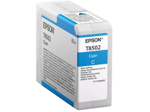 De Epson Singlepack Cyan T850200 is een handige enkele verpakking met 80 ml cyaan inkt, speciaal ontworpen voor de EPSON