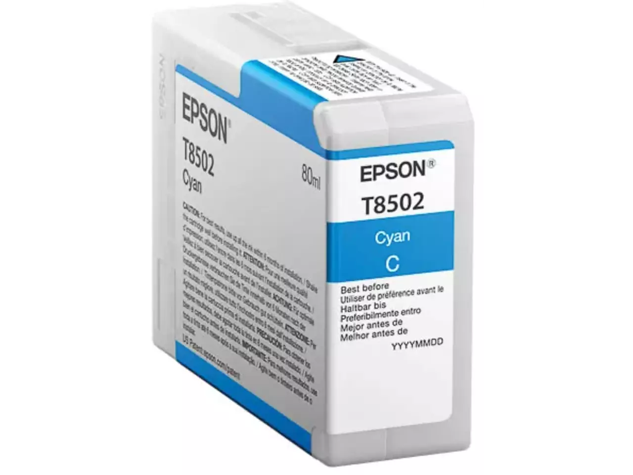170015441002.webp C13T850200 EPSON T8502 SC Inkt cyaan 80ml - Afbeelding 1