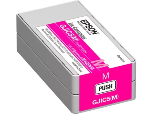 De Epson GJIC5(M) magenta inktcartridge is speciaal ontworpen voor de ColorWorks C831 en levert heldere, duurzame afdrukken met pigmentinkt. Met