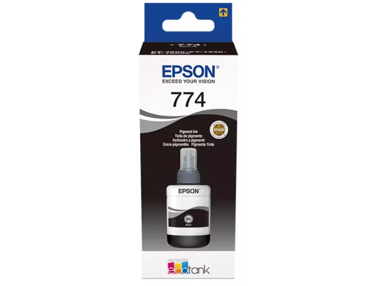 170015441041.webp C13T774140 EPSON ET774 EcoTank Inkt zwart 6000pagina's gepigmenteerd 140ml - Afbeelding 1