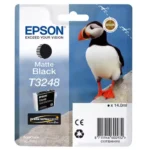 C13T32484010 EPSON T3248 SC Inkt mat zwart 980pagina's 14ml