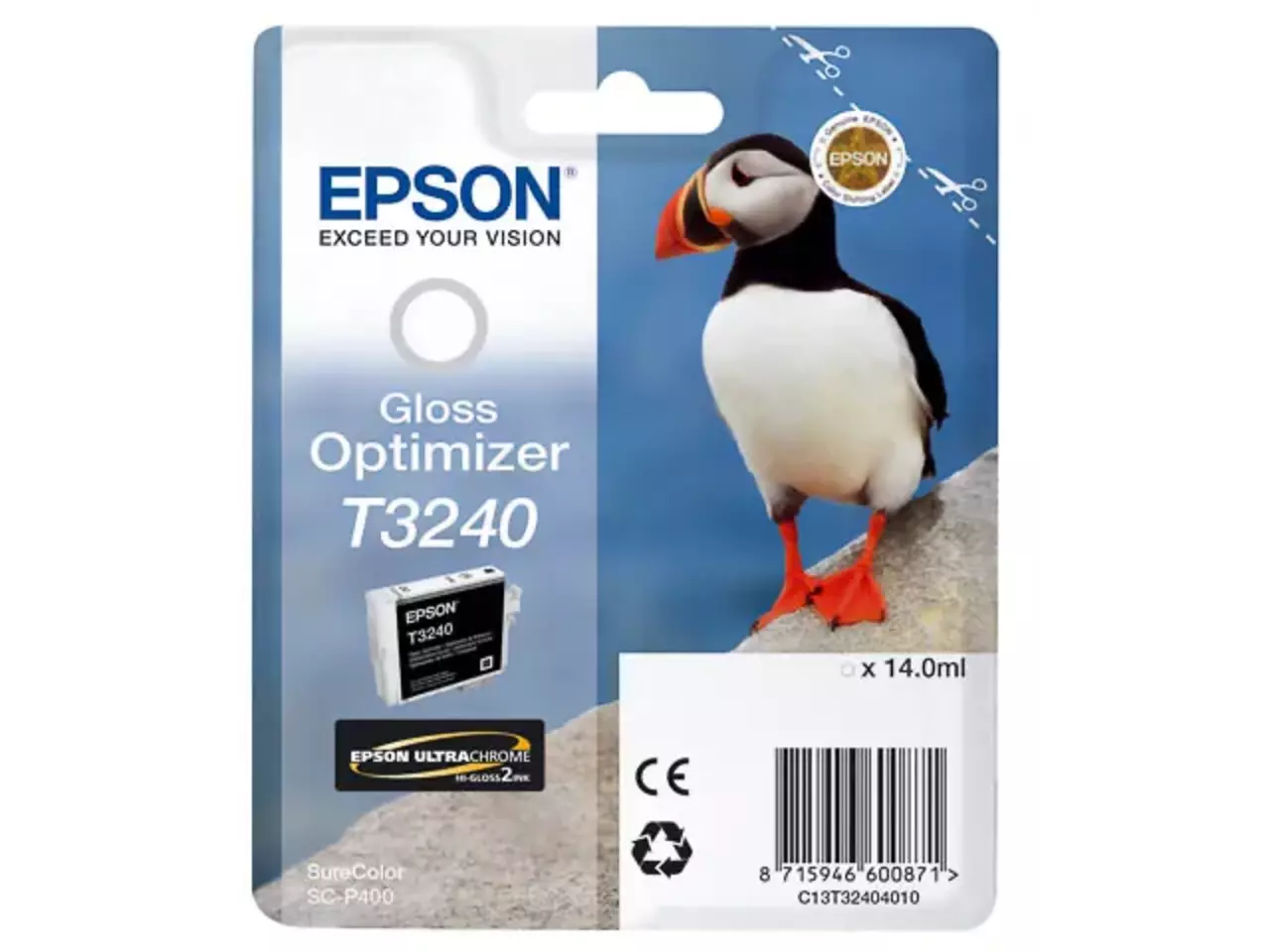 170015441104.webp C13T32404010 EPSON T3240 SC Inkt 3350 pagina's glans optimizer 14ml - Afbeelding 1