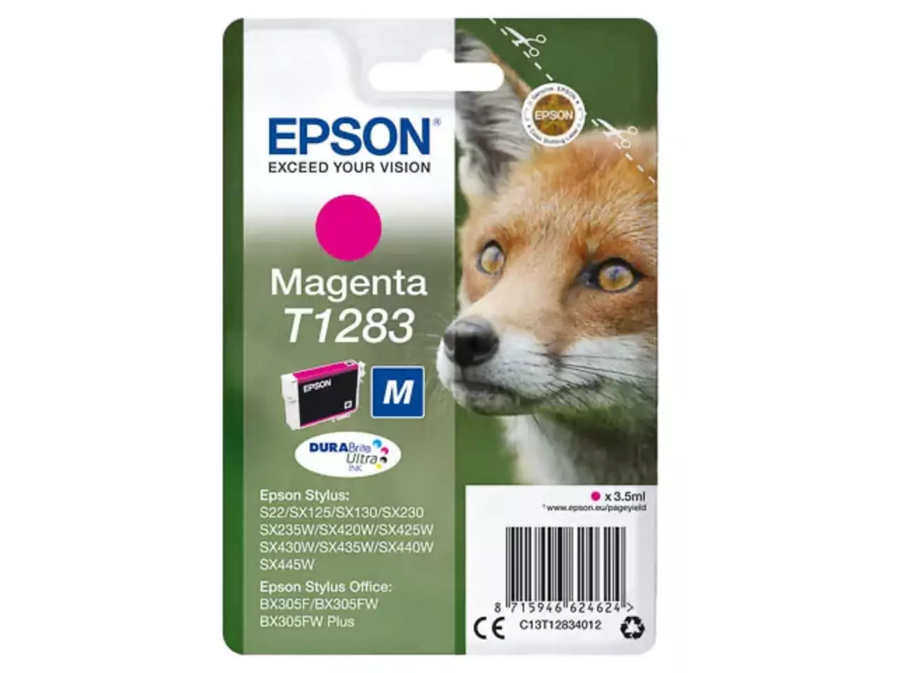 170015441181.webp C13T12834012 EPSON T1283 BX Inkt magenta 140pagina's 3,5ml - Afbeelding 1