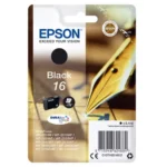 C13T16214012 EPSON 16 WF Inkt zwart ST 175pagina's 5,4ml