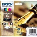 C13T16264012 EPSON 16 WF Inkt (4) cmyk 1x175/3x165pagina's 1x5,4/3x3,1 ml