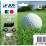 C13T34664010 EPSON WF Inkt (4) cmyk ST 1x350/3x300pagina's 1x6,1/3x4,2 ml