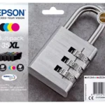 C13T35964010 EPSON WF Inkt (4) cmyk HC 1x2600/3x1900pagina's 1x41,2/3x20,3 ml