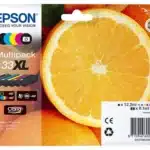 C13T33574011 EPSON 33XL XP Inkt (5) cmyk pbk HC 530bk/400pbk/3x530cmy