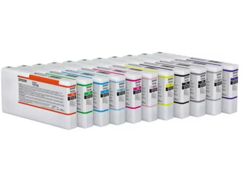 De Epson T913D Violet Ink Cartridge (200ml) is een pigmentinkjetcartridge voor haarscherpe afdrukken met levendige violetkleur. Deze losse verpakking van