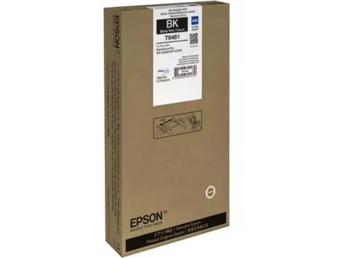 De Epson WF-C5x90 Series Ink Cartridge XXL Black levert met zijn hoge XL-capaciteit tot 10.000 pagina’s aan scherpe, pigmentzwarte afdrukken.