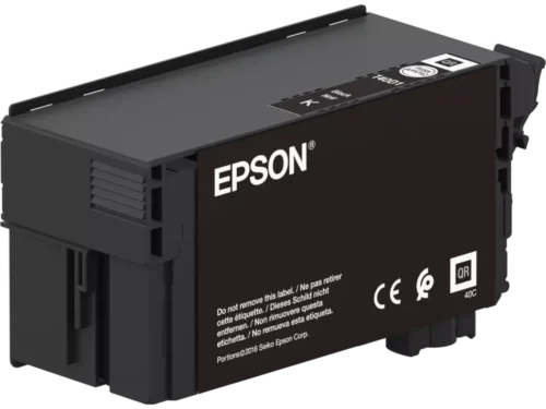 Epson Singlepack UltraChrome XD2 Black T40D140 is een zwarte pigmentinkt van 80 ml, speciaal ontwikkeld voor heldere en duurzame afdrukken.