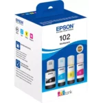 C13T03R640 EPSON ET102 EcoTank Inkt (4) cmyk 25.500pagina's 1x127/3x70 ml