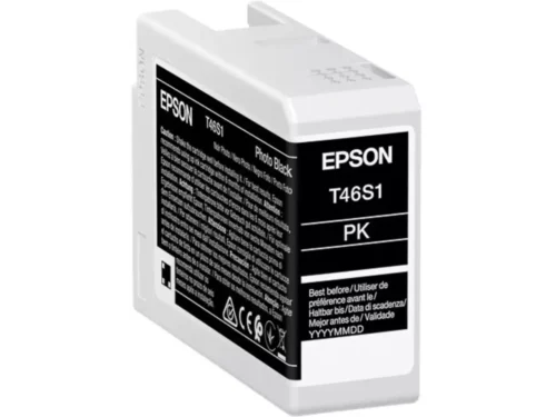 De Epson UltraChrome Pro zwarte inktcartridge levert scherpe, duurzame afdrukken met pigmentinkt en is speciaal ontworpen voor de EPSON SureColor